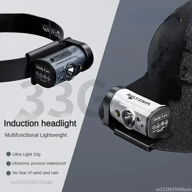 Mijia Warsun Headlamp Type-c Rechargeable Headlight Portable Rotating Hunting Lights Led Flashlight Fishing Front Bicycle Light