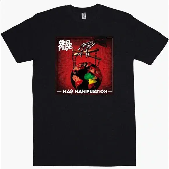 Steel Pulse Mass Manipulation T Shirt New Hip Hop Reggae Merch