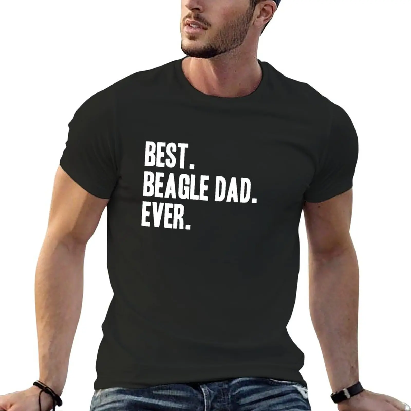 Best Beagle Dad Ever Funny Pet Dog Shirt T-Shirt new edition customizeds plain white t shirts men