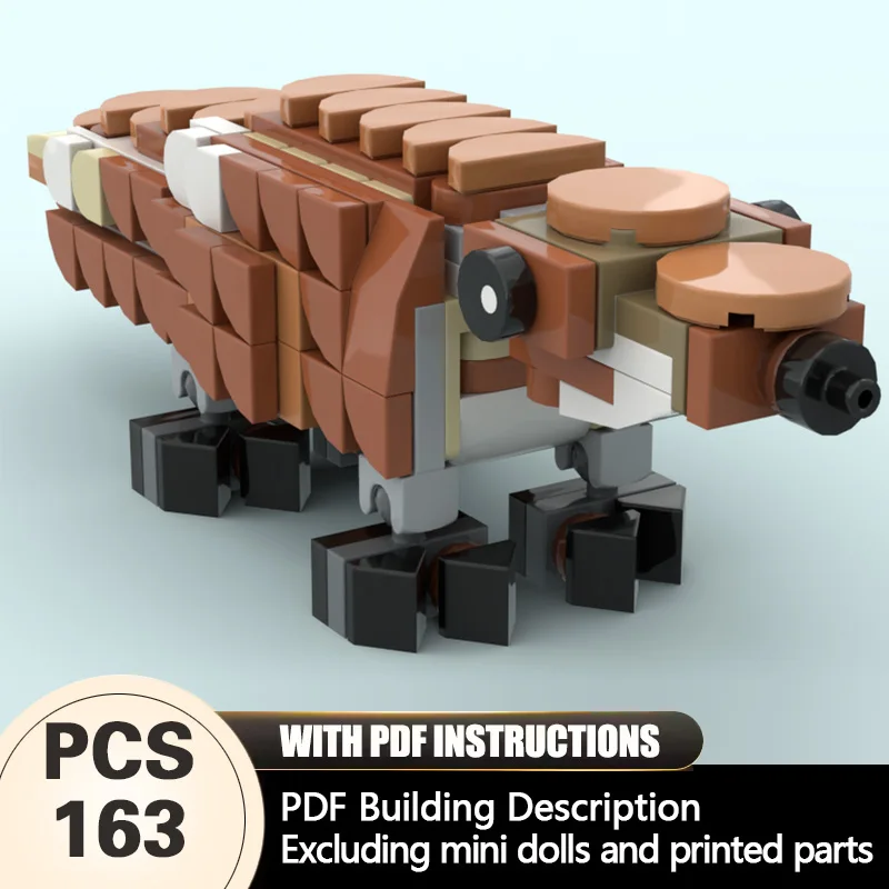 

Creators Animal Series Model MOC Building Bricks Wild Pangolin Modular Technology Gifts Holiday Assemble Children Toys Suit
