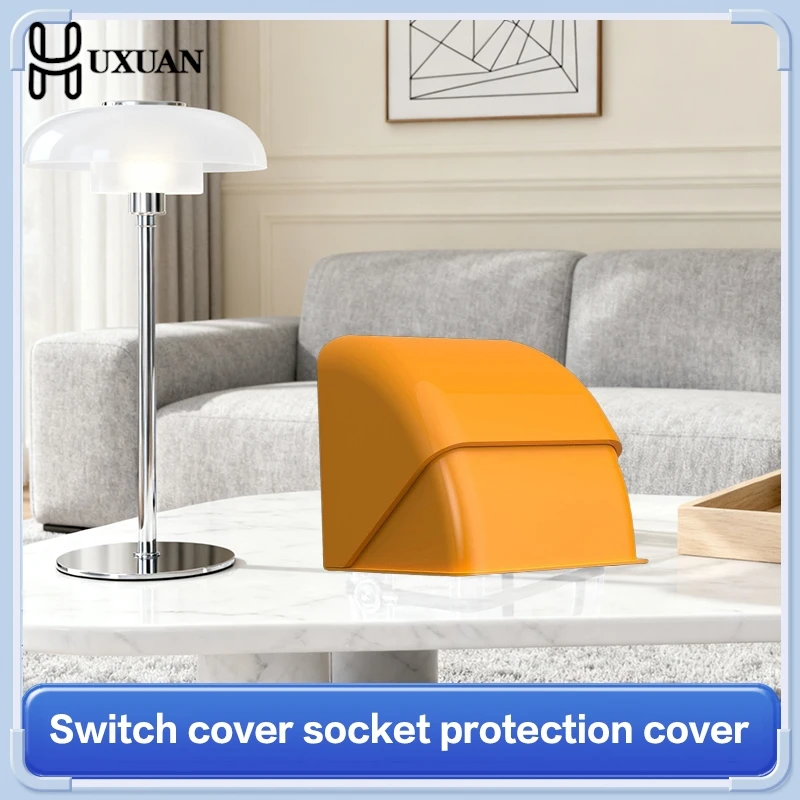 Lockable Wall-mounted Socket Waterproof Dustproof Box Outdoor 86 Type Splash-proof Switch Socket Anti-shock Protection Cover