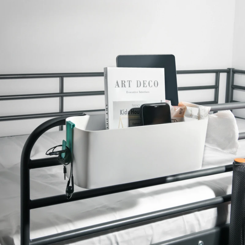 سلة تخزين بجانب السرير مع خطافات صندوق تنظيم أشتات لسرير الأطفال في غرفة النوم