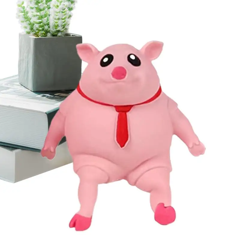 Anti estresse rosa porco squeeze brinquedo bonito dos desenhos animados animal piggy alívio do estresse brinquedo de ventilação para crianças adultos brinquedo de descompressão