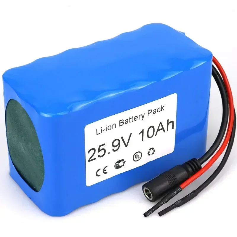 25.9V 10Ah Pack E-Bike Battery Pack 7S3P Battery Pack Wires Connector and BMS Li-ion Battery Ultra stable