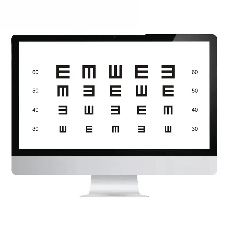 Commercial Grade Portable Digital Visual Acuity Chart LCD Vision Screen Compatible With All Sizes For