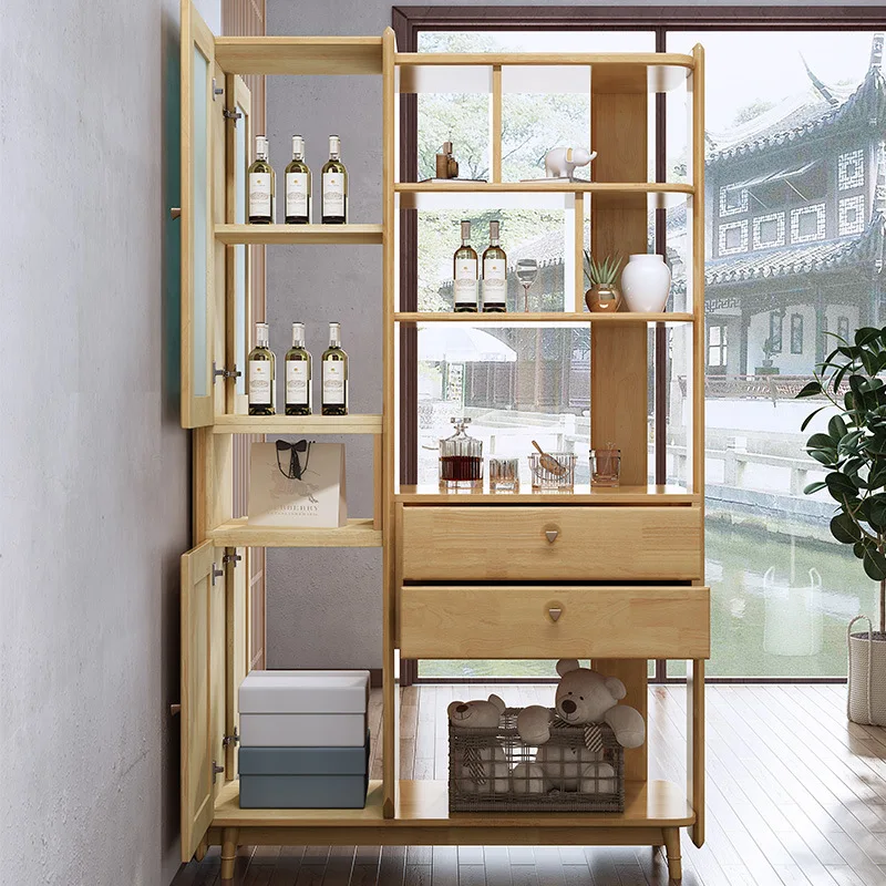 Entrance cabinet, wine cabinet, shoe cabinet, storage rack, small apartment, living room, double-sided partition cabinet