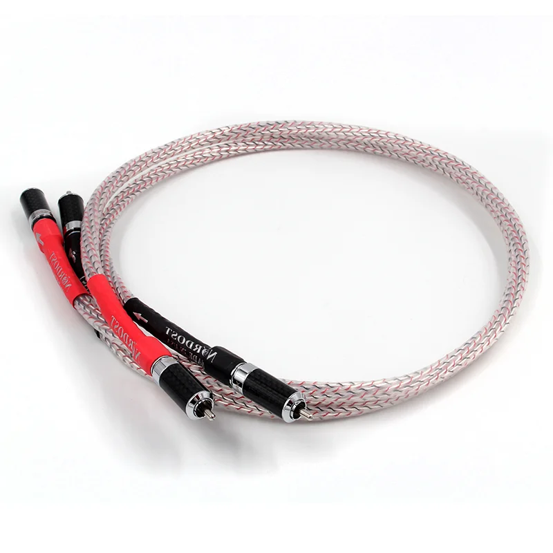 Valhalla HIFI Fever 9 Core Series 7N Copper Silver 2RCA to 2RCA Male Audio Cable