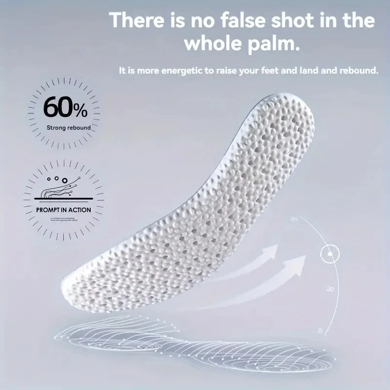 Sport-Stoßdämpfende Einlegesohlen für Laufschuhe, EVA-Memory-Schaum, bequem, weich, schweißabsorbierend, orthopädischer Einlage – Detail 5