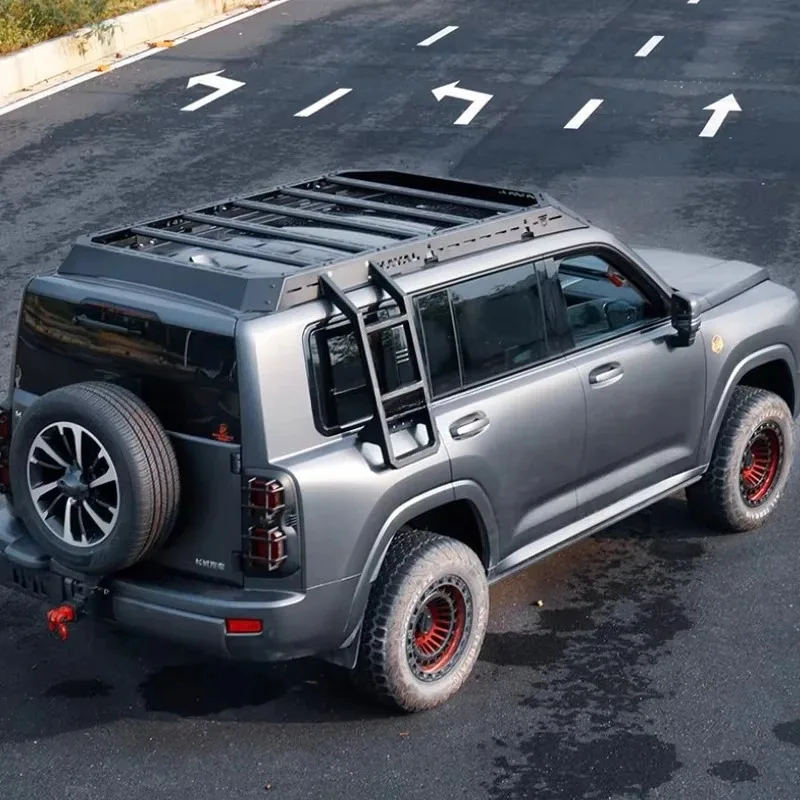 

New Design Car Body Parts Steel Side Ladder Detachable Lage Roof Rack for Haval H9 2025 Accessories