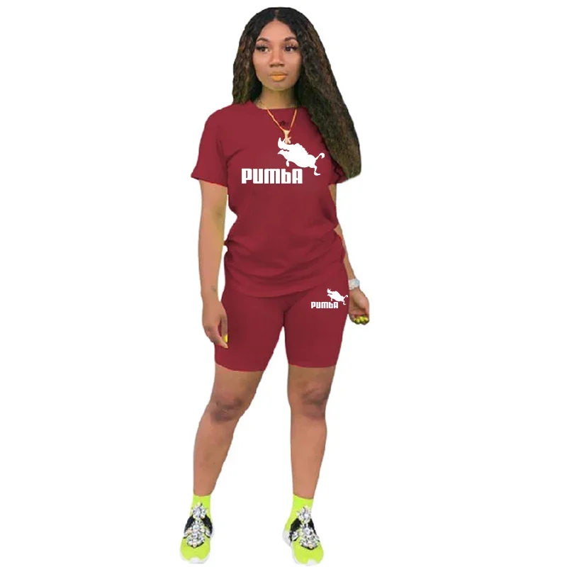 2026 New Quality Casual Woman Clothing Summer Two Piece Set Women Tracksuit T-Shirts O-Neck Shorts Daily Short Sleeve Hot Sales