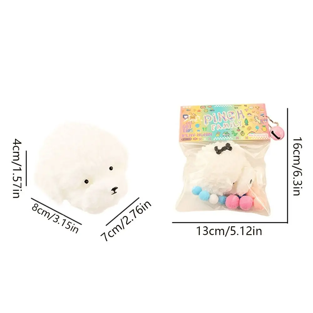 Plush Ball Teddy Bog Squeeze Toy Sensory Toy TPR Cartoon Fidget Toy Fidget Toy 3D Pinch Decompression Toy Practical Jokes