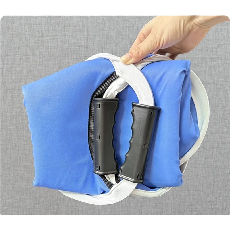 Waterproofed Duck Down Fabric Snow Sled Bag Coldproof Nylons Snow Saucer for Families Fun 4XBB