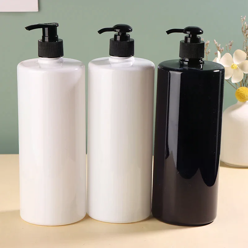 1 Stuks 1000 Ml Zeepdispenser Voor Badkamer Grote Capaciteit Shampoo Douchegel Flessen Hervulbare Lotion Vloeibare Opslag container   ﻿
