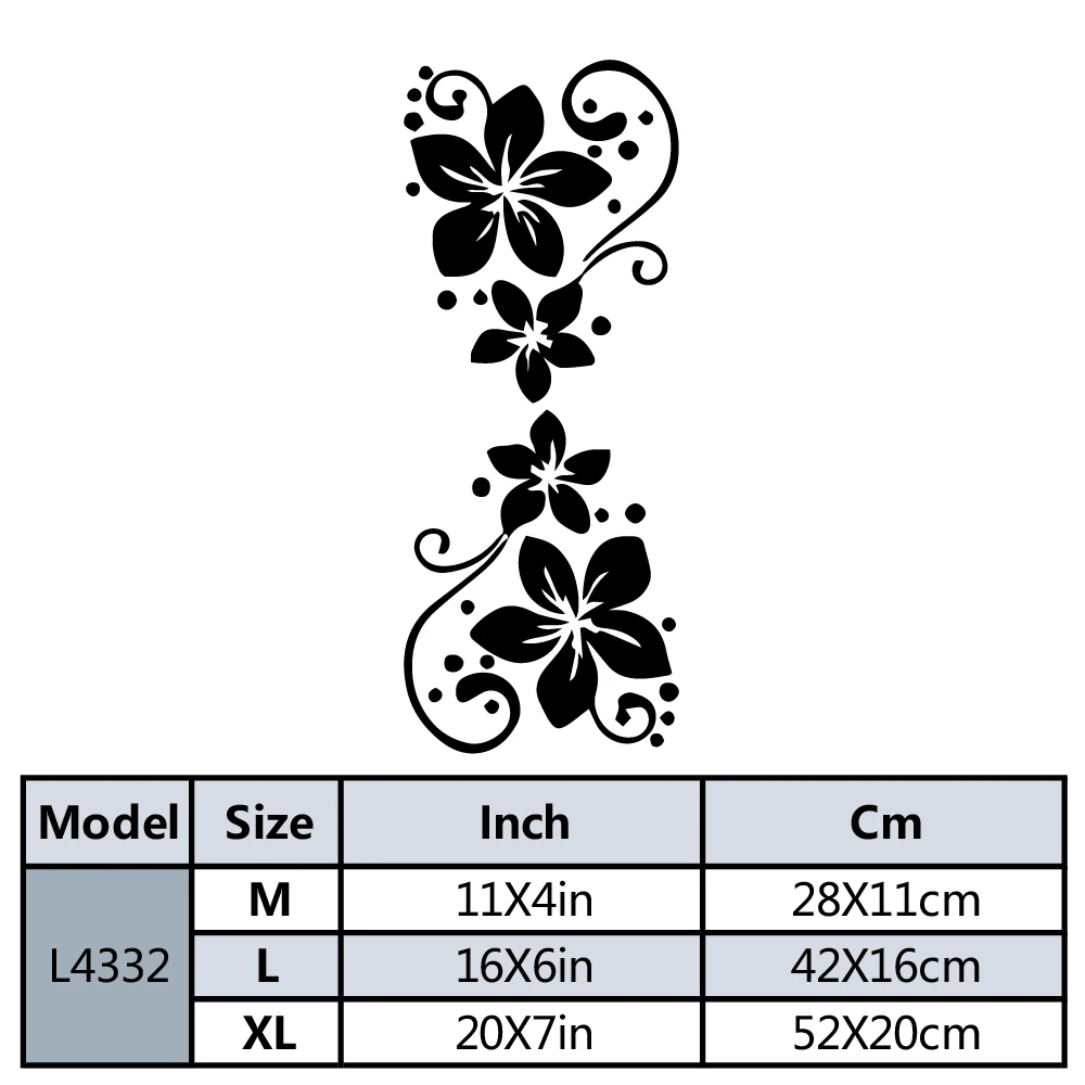Fun Flower Auto Sticker Creative Vinyl Sticker On Car Stickers And Decals Window Sticker Car-Styling Decal