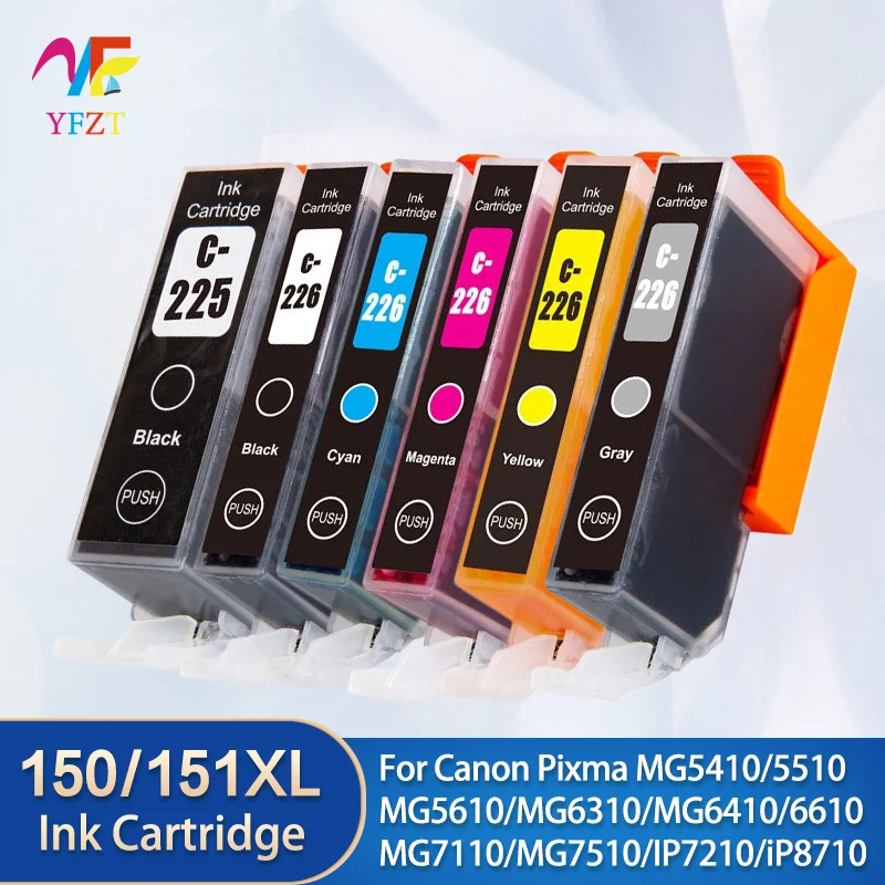 

PGI-225 CLI-226 Compatible Ink cartridge For Canon PIXMA IX6520 IP4820 IP4920 MG5120 MG5220 MG5220 MG8220 MX712 MX882 Printer