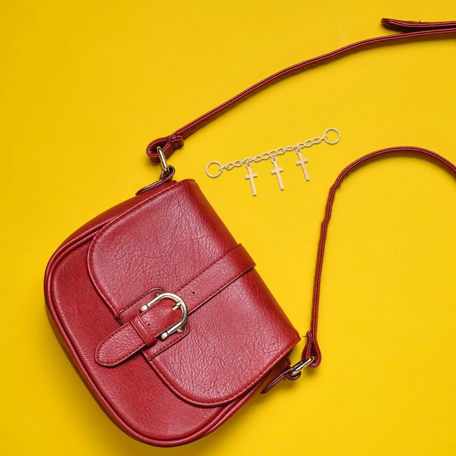 1 par de correntes curtas para tênis, ganchos de anel aberto de ponta dupla, acessórios de sapato duráveis, decoração esportiva, corrente, calças punk, jeans