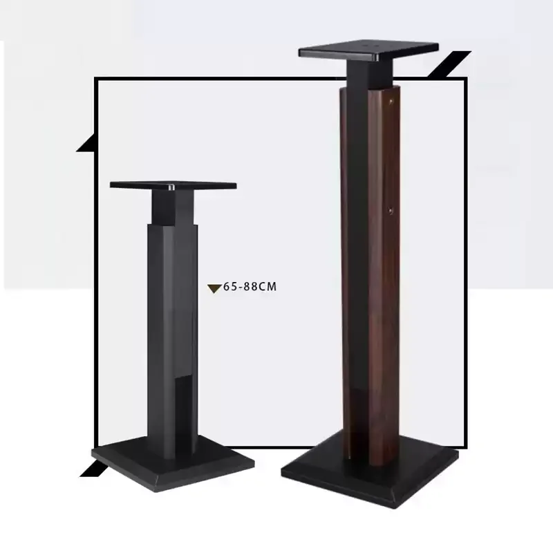 Solid Wood Bookshelf Wooden Rack Adjustable HeightB-254 Speaker Bracket Surround Sound Rack Floor Stand