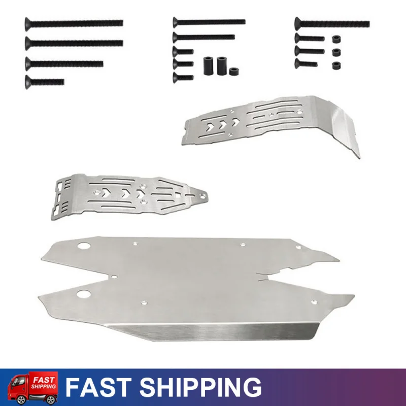 

New Metal RC Car Chassis Armor Protection Protector Skid Plate for 1/8 Arrma Mojave 4S 4X4 Stainless Steel Upgrade Parts
