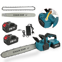 16 Inch Brushless Electric Chain Saw With Oiler Cordless Handheld Chainsaw Graden Pruning Saw Power Tools for 21V Battery