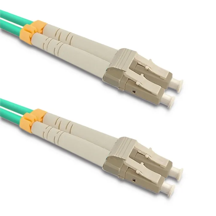 Qoltec glasvezel patchkabel LC/UPC-LC/UPC | Multimode | 50/125 | OM3 | Duplexwoning | 10m