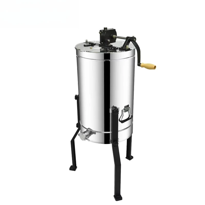 Seamless Manual Honey Centrifuge 2 Frames Manual Honey Extractor