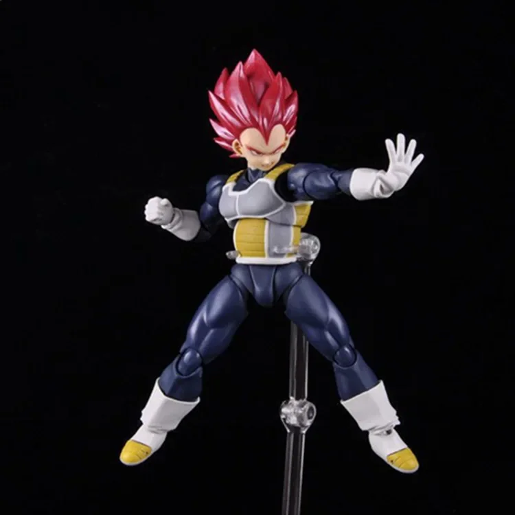 Dragon Ball Z Anime Figures Super Saiyan SHF Ultra Blue Vegeta IV Action Figure PVC Figurines Model Movable Doll Gifts Kids Toys