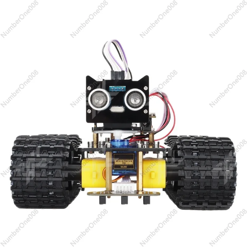 Picture 4: Compatible with Arduino Smart Car Tank Robot Car Tracking Bluetooth U-Bot Crawler Car Kit
