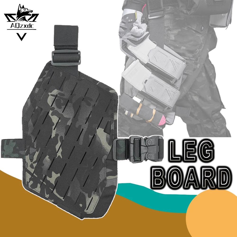 

Tactical Diagonal Leg Board Molle Leggings Hanging Board Airsoft Thigh Hunting Plate Carrier Platform for Outdoor Sport Wargame
