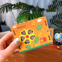 Science Learning Materials FM Radio 88-108MHz Applicable Wood Model Stem Toy Radio Diy Kit for Kids Build Your Own FM Radio Kit