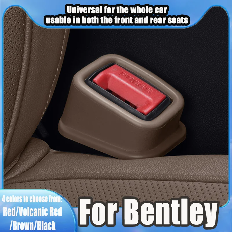 Car Seat Belt Buckle Stopper For Bentley Bentayga Continental Fly Fits Both Front Rear Seats Practical Auto Interior Accessory