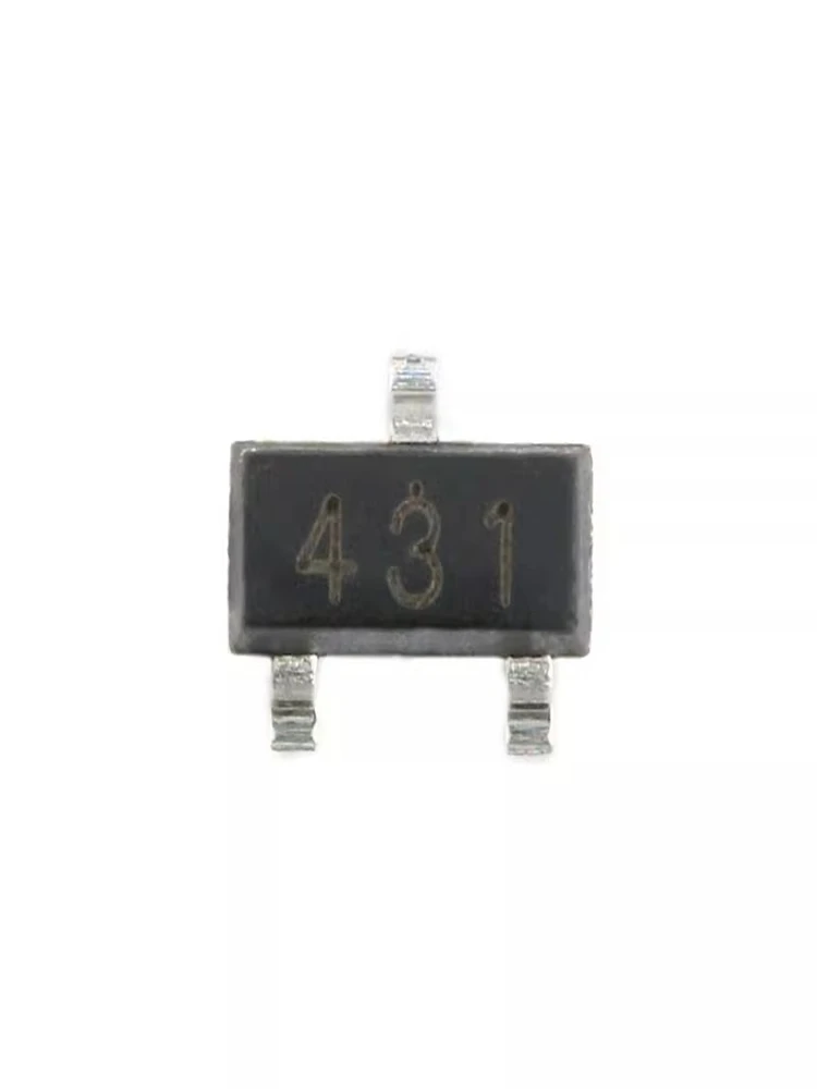 SMT TL431 screen printing 431 SOT-23 voltage reference IC chip voltage regulator tube ordinary chip 100PCS