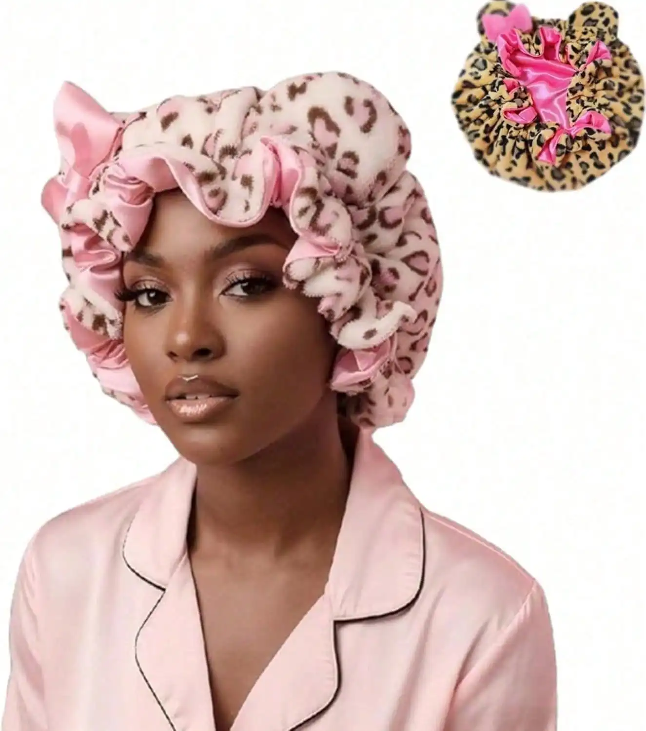 Ultra-Cozy Comfortable Wearing Experience Helps Reduce Hair Breakage, Durable Bonnets Women And Bonnets Women Silk Style, Portable Shower Cap And Daily Necessary Hair Stuff, Basic Bonnet With Good Elasticity. SF260728144293045174428