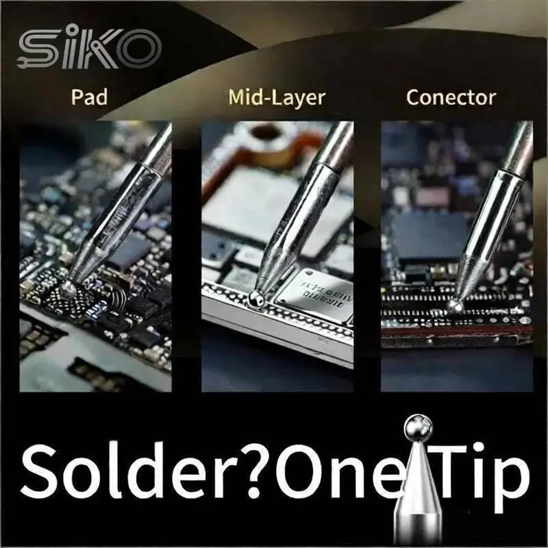 

Spherical Solder Tip Pure Copper Core Anti-Solder Creep 1mm Diameter for Precision Tasks in Small Workspaces & Connector Repairs