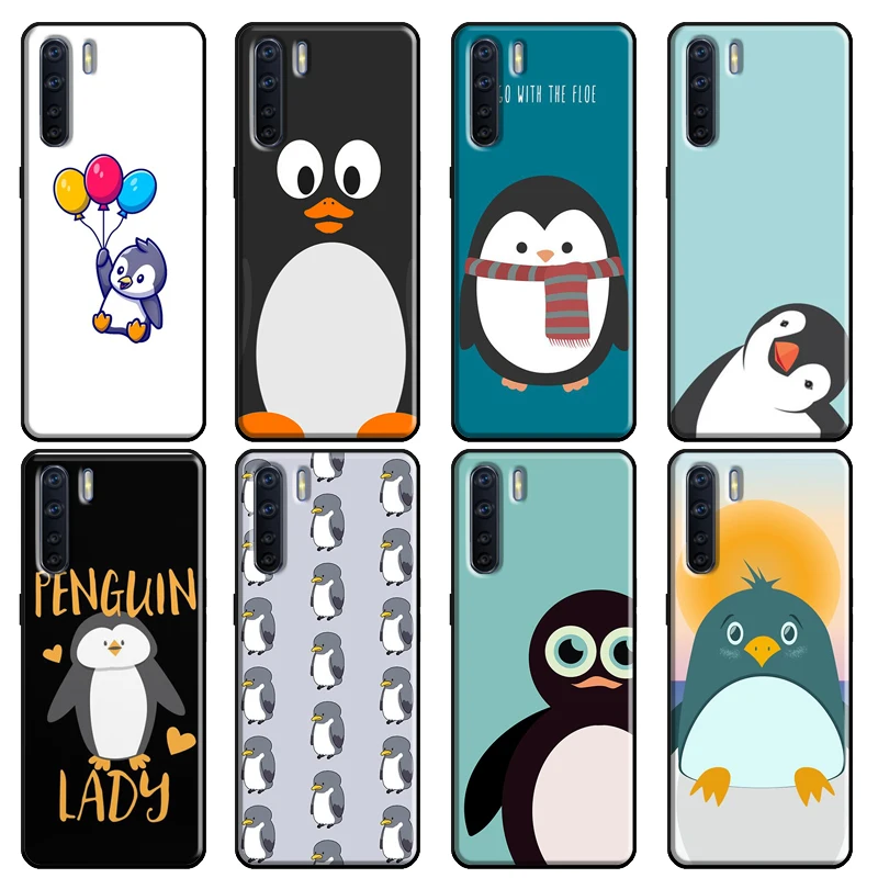 Милый милый чехол с пингвином для OPPO Reno 2 Z 4 Pro A5 A9 A31 A53 2020 A1K A3S A5S A15 A52 A72 A83 F5 F7 Cover