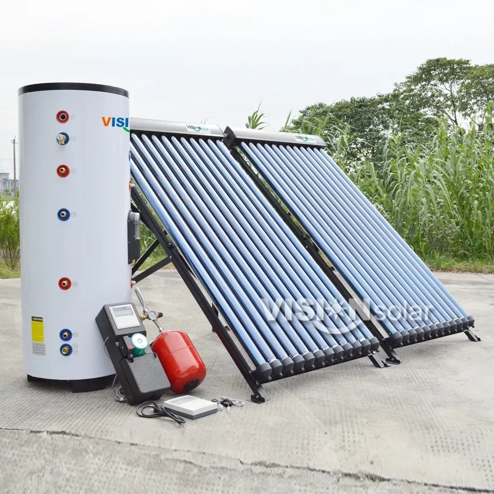 2025 Hot Sale Antifreezing High Pressurized Split Heat Pipe Solar Water Heater For Domestic And Hotel And Pool Heating