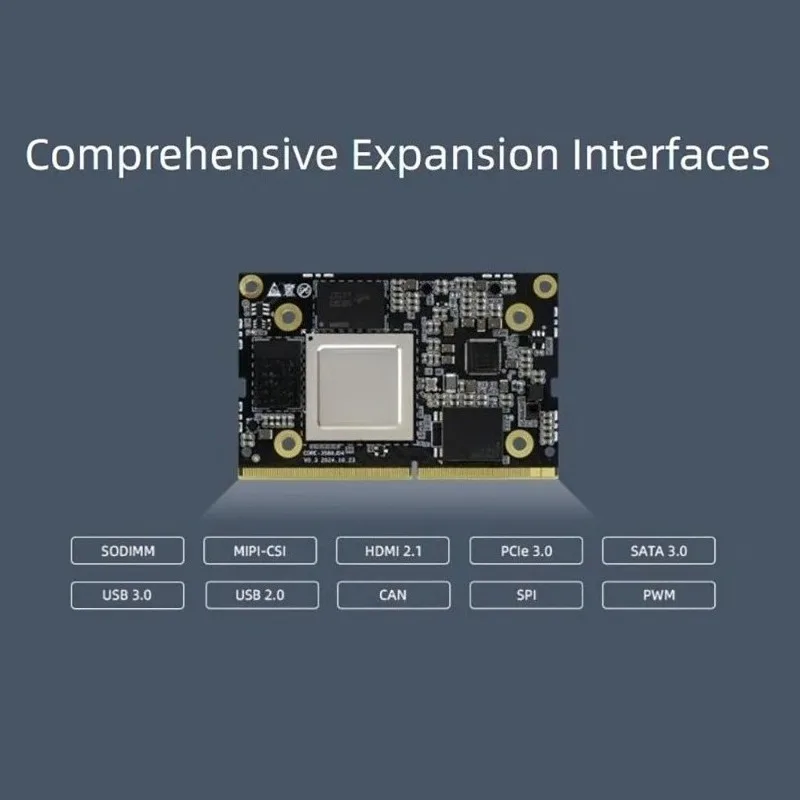 Core-3588JD4 AI Large-Model Core Board Large Model 8K Decoding Edge Computing 6 TOPS Stability Ruixin Micro RK3588