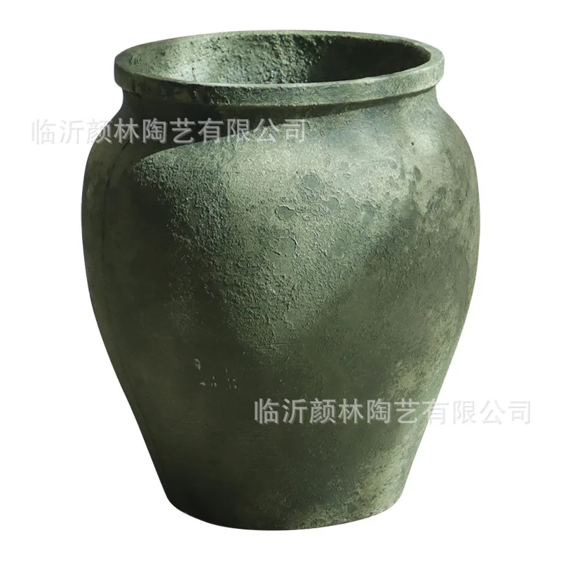 LMM extra large retro cement big jar shopping mall hotel homestay decoration ornament