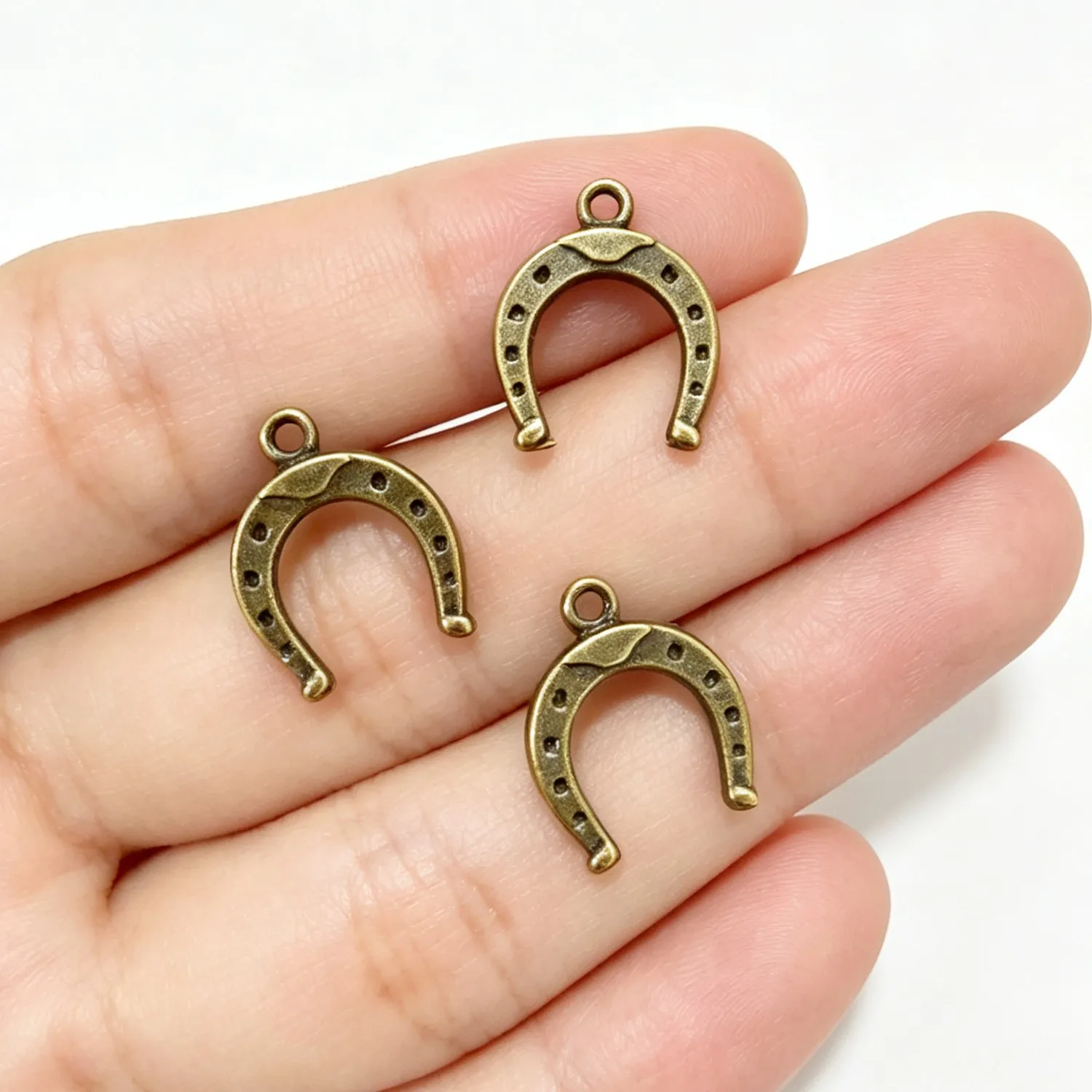 30Pcs 16×13mm Zinc Alloy U-Shape Magnet Pendant DIY Jewelry Accessories EF4824