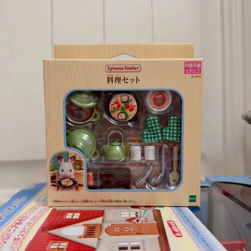 Sylvanian Families Anime Girl Figures Kindergarten Series Happy Primary School Rainbow Castle School Bus Tree Cabin Kids Toy