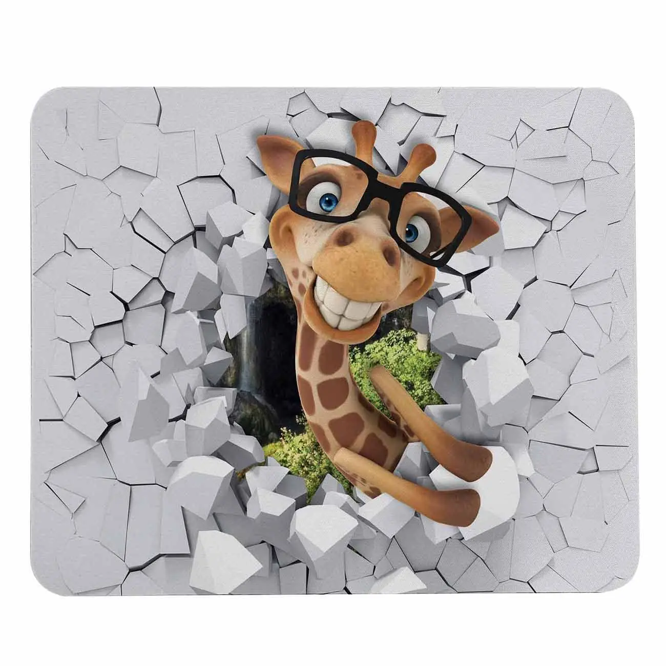 

Hot-Selling Cute Giraffe Printing Square Mouse Pads Lock Edge Gaming Mousepad Mouse Mat Keyboard Mats Desk Pad 22x18cm