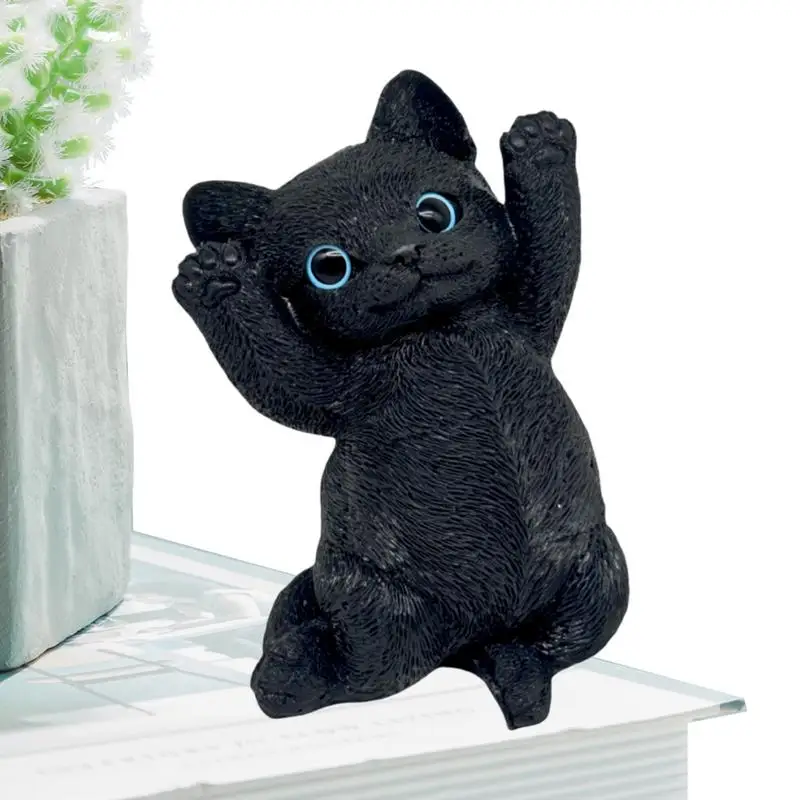 Cat Squish Toy Realistic Sensory Fidget Toys Kitten Mochi Squish Toys Adorable Stress Reliever Toys With Charming Eyes For