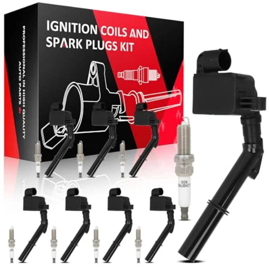 

Набор из 8 катушек зажигания с 8 иридиевыми сменными свечами зажигания для Lincoln Continental Ford MKZ Edge Fusion Nautilus MKX C2053U