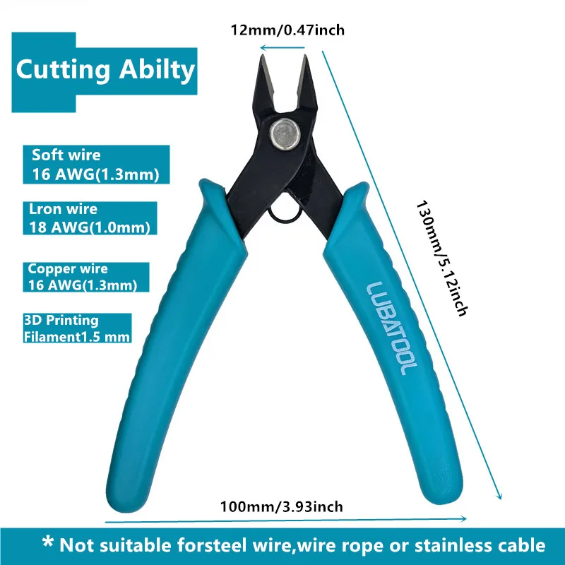 كماشة صغيرة مايكرو سلك القاطع الدقة الالكترونيات فلوش القاطع كماشة القطع الجانبية قطع نظيفة لمجموعات نماذج المجوهرات النموذجية