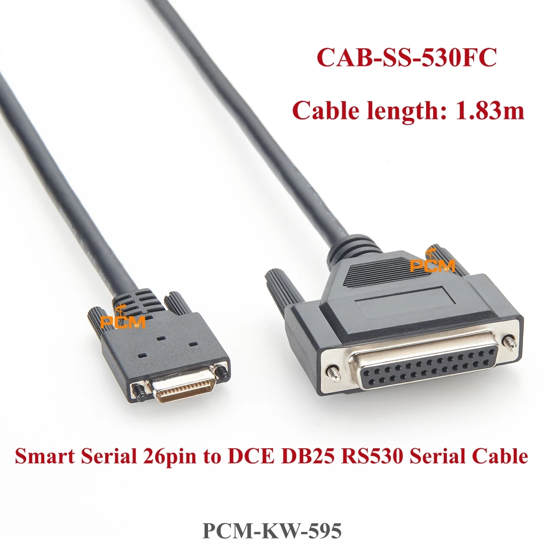 Cisco Compatible CAB-SS-530FC Smart Serial 26pin to DB25 RS530 DCE Female 6ft Cable 72-1435-01 for Cisco Routers WAN Servers