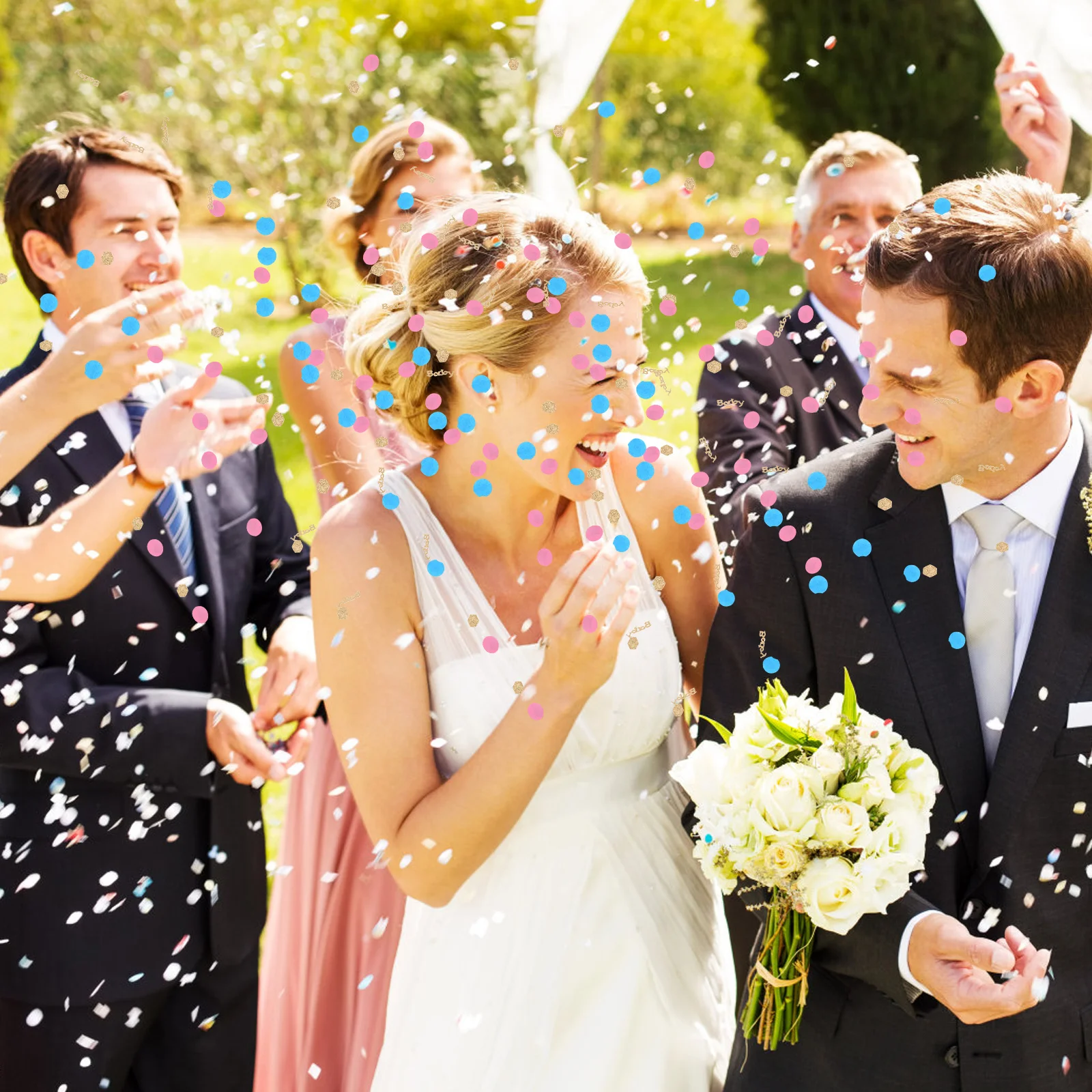 

1Set Shower Gender Reveal Soccer Ball Filled Plastic Colored Confetti Party Decoration Props Or Celebration