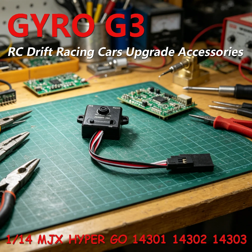 1/14 MJX Hyper Go RC Drift Racing Car Upgrade Accessories Gyro G3 Automatic Stability Control 5~10V for Hyper Go 14301 14302