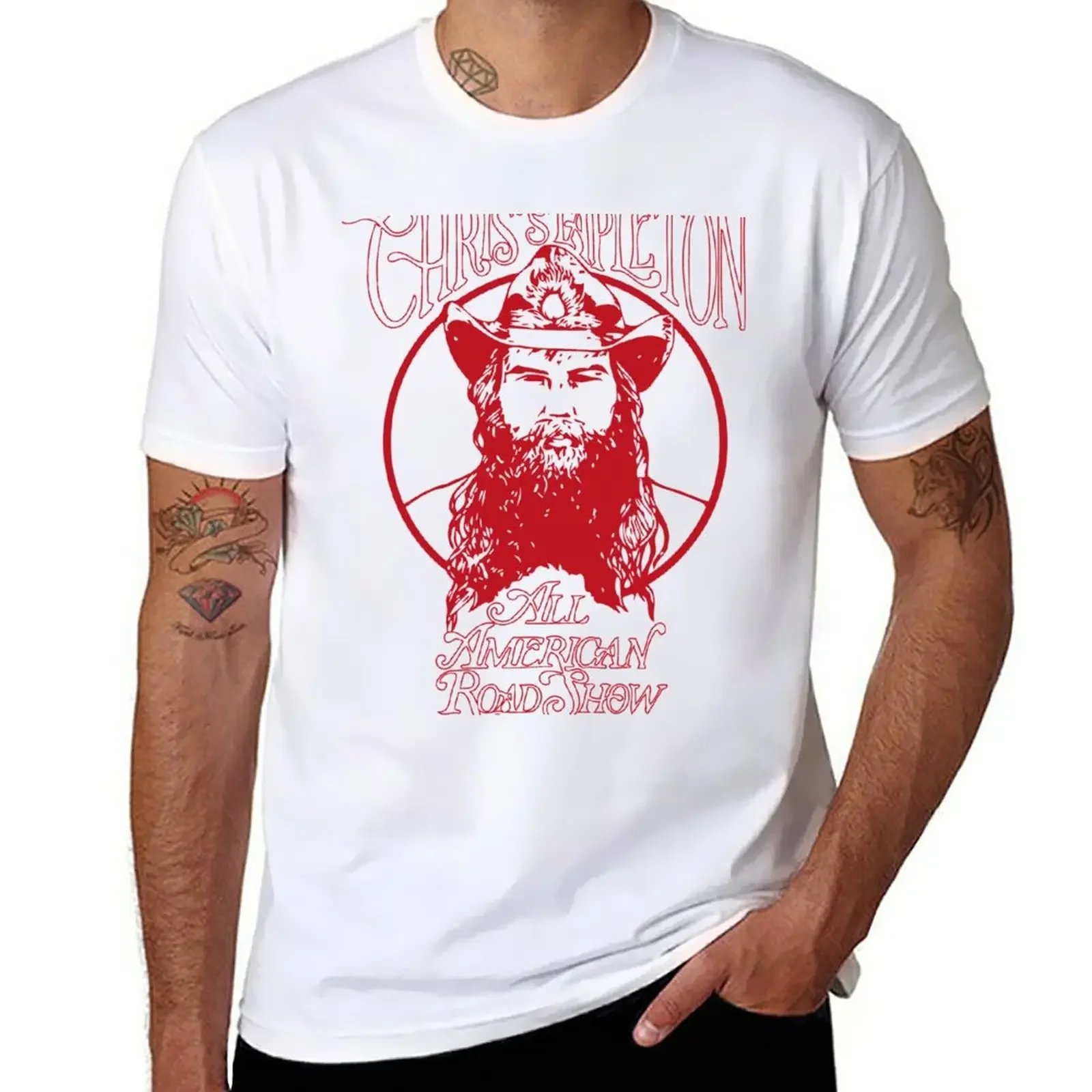 Chris Stapleton - All American Road Show T-Shirt anime korean fashion tops mens workout shirts