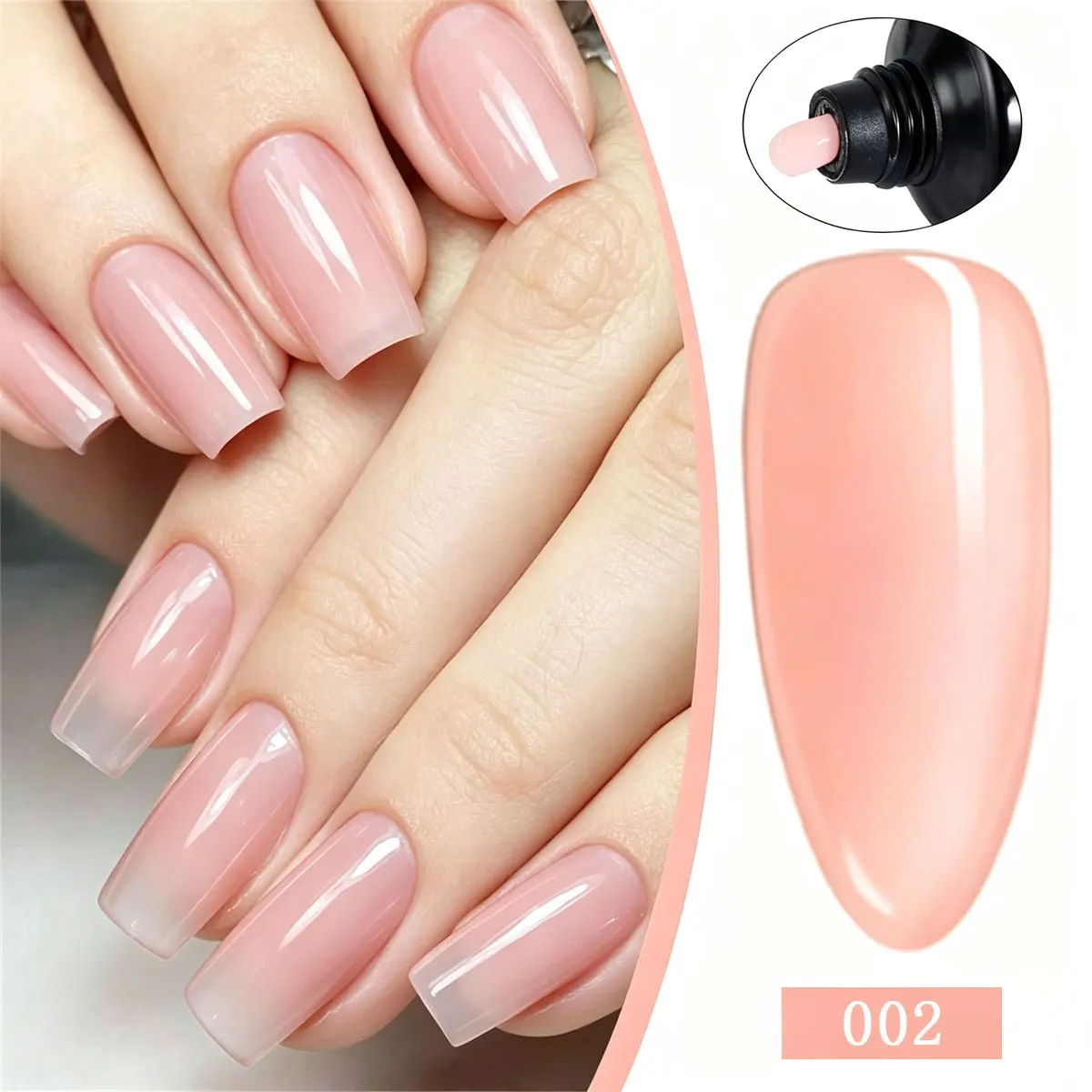 Ovanlee 18-Piece All-in-One Nail Builder Gel Kit – 12 Colors 15ml Polygel with Mini UV/LED Lamp, Cleaning Fluid, Nail Tips & Tools – Form-Free DIY Manicure Extension & Strengthening Set gallery 1