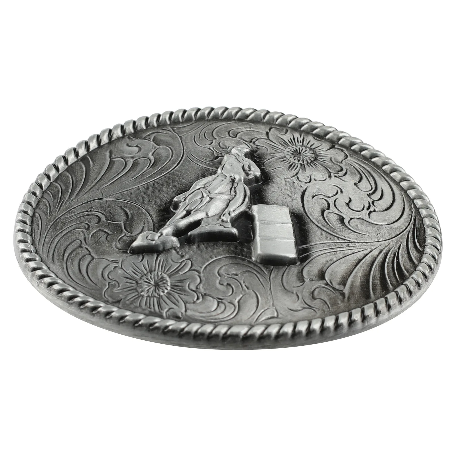 Western Cowboy Style Belt Buckle  Riding A Horse for Hunting