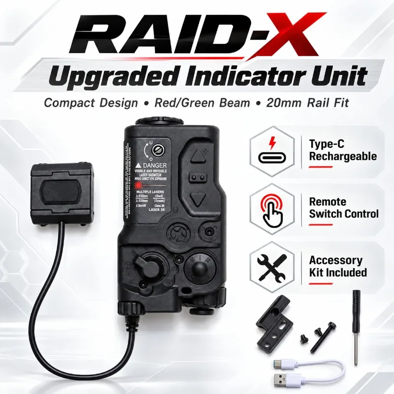 RAID-X Upgraded Hobby Model Indicator Module, Adjustable Beam Decor Accessory with Remote Switch